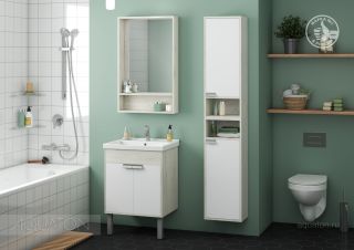 Зеркальный шкаф Акватон Флай 60см дуб крафт 1A237602FA860